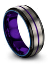 Men&#39;s Wedding Jewelry Tungsten Rings for Men&#39;s I Love You Grey Rings for Me - Charming Jewelers
