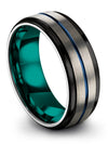 Men&#39;s Wedding Sets Tungsten Ring 8mm Womans Engraved Couple Bands Birthday - Charming Jewelers