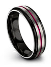 Small Wedding Bands for Guys Female Rings Tungsten Her and Fiance Engagement - Charming Jewelers
