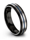 Men and Guys Wedding Band Tungsten Wedding Rings Ring 6mm for Female Man - Charming Jewelers