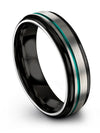 Wedding Anniversary Grey Ring Tungsten Engagement Band Him and Him Promise - Charming Jewelers