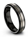 Brushed Grey Woman Wedding Bands Special Edition Tungsten Band Engagement Man - Charming Jewelers