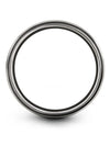 Female Wedding Bands Set Grey Tungsten Ring 8mm Husband and His Jewelry 8mm - Charming Jewelers