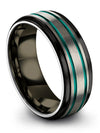 Engagement and Promise Band Set for Men Engraving Tungsten