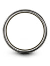Engravable Wedding Bands Womans Promise Rings Tungsten Grey Plated Grey 30th - Charming Jewelers