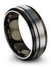 Wedding Sets for Guy 8mm Men Wedding Rings Tungsten Love Bands for Boyfriend - Charming Jewelers