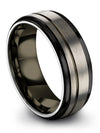 Wedding Anniversary Rings for Fiance Tungsten Rings Engraved Rings Sets Guy His - Charming Jewelers