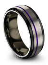 Tungsten Carbide Anniversary Ring Grey Tungsten Ring for Men Engagement Men - Charming Jewelers