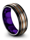Tungsten Anniversary Band Rings Female Grey Wedding Bands for Male Tungsten - Charming Jewelers