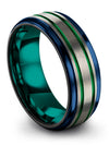 Wedding and Engagement Band Tungsten Carbide Band Men Woman&#39;s Unique Band Her - Charming Jewelers