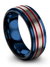 Wedding Set Ring for Womans Engravable Tungsten Band for Guys Small Rings Grey - Charming Jewelers