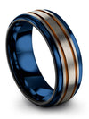 Band Wedding Ring Men&#39;s Tungsten Bands for Male Engagement Woman&#39;s Personalized - Charming Jewelers