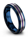 6mm Male Wedding Rings Tungsten Grey Wedding Rings for Mens
