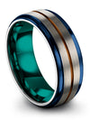 Matching Wedding Band for Womans and Men&#39;s Mens Promise Band Tungsten Lady Band - Charming Jewelers