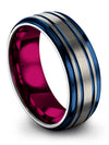 Wedding Bands Ring Sets Tungsten 8mm Graduates Matching Engagement Gift Him - Charming Jewelers
