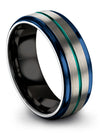 Wife Promise Ring Tungsten Ring for Fiance and Husband