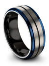 Simple Tungsten Promise Rings Ladies Brushed Tungsten Bands for Woman Matching - Charming Jewelers