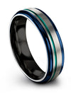 Men&#39;s Wedding Bands Engraved Grey Tungsten Band Brushed Promise Rings Custom - Charming Jewelers