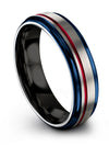 Male Carbide Wedding Bands Perfect Ring Grey Band Rings for Male 6mm Him - Charming Jewelers
