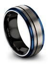 Tungsten Promise Rings for Guy Grey Tungsten Bands 8mm Mother&#39;s Day Sets - Charming Jewelers