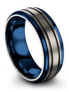 Woman Wedding Ring Grey Black Wedding Rings Grey Tungsten Carbide Grey - Charming Jewelers