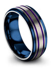 Cute Wedding Ring Grey Tungsten Wedding Ring for Guys Grey Band Couples Bands - Charming Jewelers