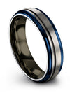 Metal Promise Rings for Lady 6mm Men&#39;s Tungsten Carbide Band Hippy Bands Mens - Charming Jewelers