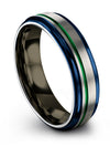 Carbide Wedding Band Luxury Tungsten Band Midi Rings Set Gifts for His Unique - Charming Jewelers