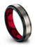 Fathers Day Him Tungsten Carbide Grey and Rings Grey Islam