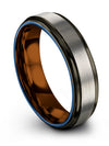 Wife and His Anniversary Band Sets Grey Male Tungsten Wedding Bands Grey Wife - Charming Jewelers