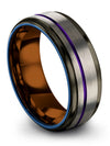 Matching Tungsten Wedding Rings Wedding Band Set for Her and Wife Tungsten - Charming Jewelers