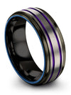Woman Promise Rings Tungsten Female Engravable Tungsten Ring Girlfriend Rings - Charming Jewelers