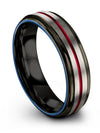 Woman&#39;s Wedding Band Tungsten Rings for Scratch Resistant Personalized Ring - Charming Jewelers
