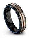 Tungsten Wedding Band Grey Copper Grey Copper Tungsten Ring for Ladies - Charming Jewelers