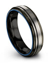 Tungsten Girlfriend and Girlfriend Wedding Bands Grey Tungsten Band for Male - Charming Jewelers