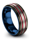 Plain Wedding Bands for Woman Tungsten Wedding Band Ring Men&#39;s Couple Bands - Charming Jewelers