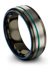 Womans Grey Fiance and Him Tungsten Wedding Bands Men&#39;s Grey Bands Customized - Charming Jewelers