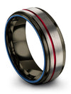 Womans Grey Fiance and Him Tungsten Wedding Bands Men&#39;s
