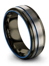 Wedding Bands for Ladies Ring 8mm Tungsten Carbide Customized Promise Bands - Charming Jewelers