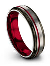 Female Wedding Bands Unique Tungsten Satin Ring for Male I Love You Bands 6mm - Charming Jewelers