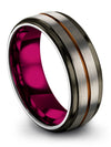 Wedding Bands Guys and Female Set Tungsten Wedding Rings 8mm Promise Ring - Charming Jewelers
