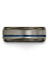 Tungsten Anniversary Ring for Male Girlfriend and His Tungsten Wedding Rings - Charming Jewelers