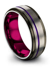 Simple Wedding Jewelry Personalized Tungsten Rings for Male Custom Bands - Charming Jewelers