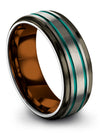 Simple Wedding Jewelry Personalized Tungsten Rings for Male Custom Bands - Charming Jewelers