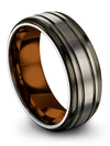 Exclusive Promise Ring Guys Tungsten Wedding Rings Customize Promise Bands - Charming Jewelers