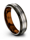 Wedding Bands Sets Men Tungsten Grey Woman Female Promise Bands Custom Engrave - Charming Jewelers