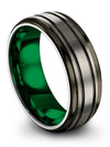 Wedding Rings Personalized Tungsten Carbide Rings Male Simple Promise - Charming Jewelers