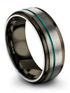 His and Boyfriend Matching Anniversary Band Tungsten Wedding Ring for Man 8mm - Charming Jewelers