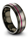 Grey Tungsten Wedding Band for Men&#39;s Tungsten Bands for Woman&#39;s Matte Matching - Charming Jewelers