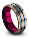 Wedding Rings and Band Set for Male Tungsten Carbide Rings Him and Her Grey - Charming Jewelers